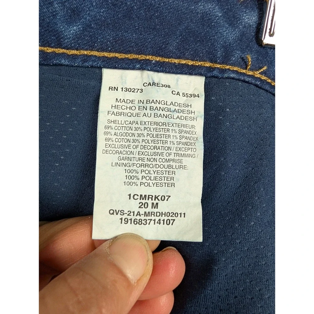 Lee Regular Fit Mid‎ Rise Denim Skort Blue Size 20M